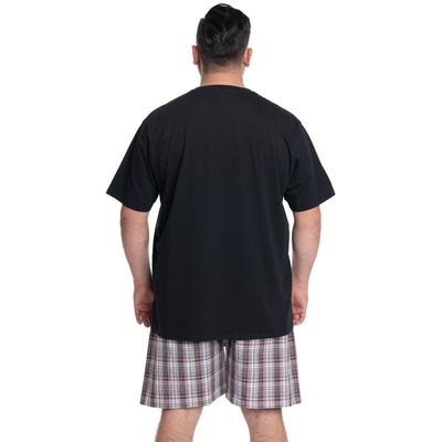 Imagen 2 del producto PIJAMA HOMBRE RELAX DÚO POLERA JERSEY BERMUDA CUADROS