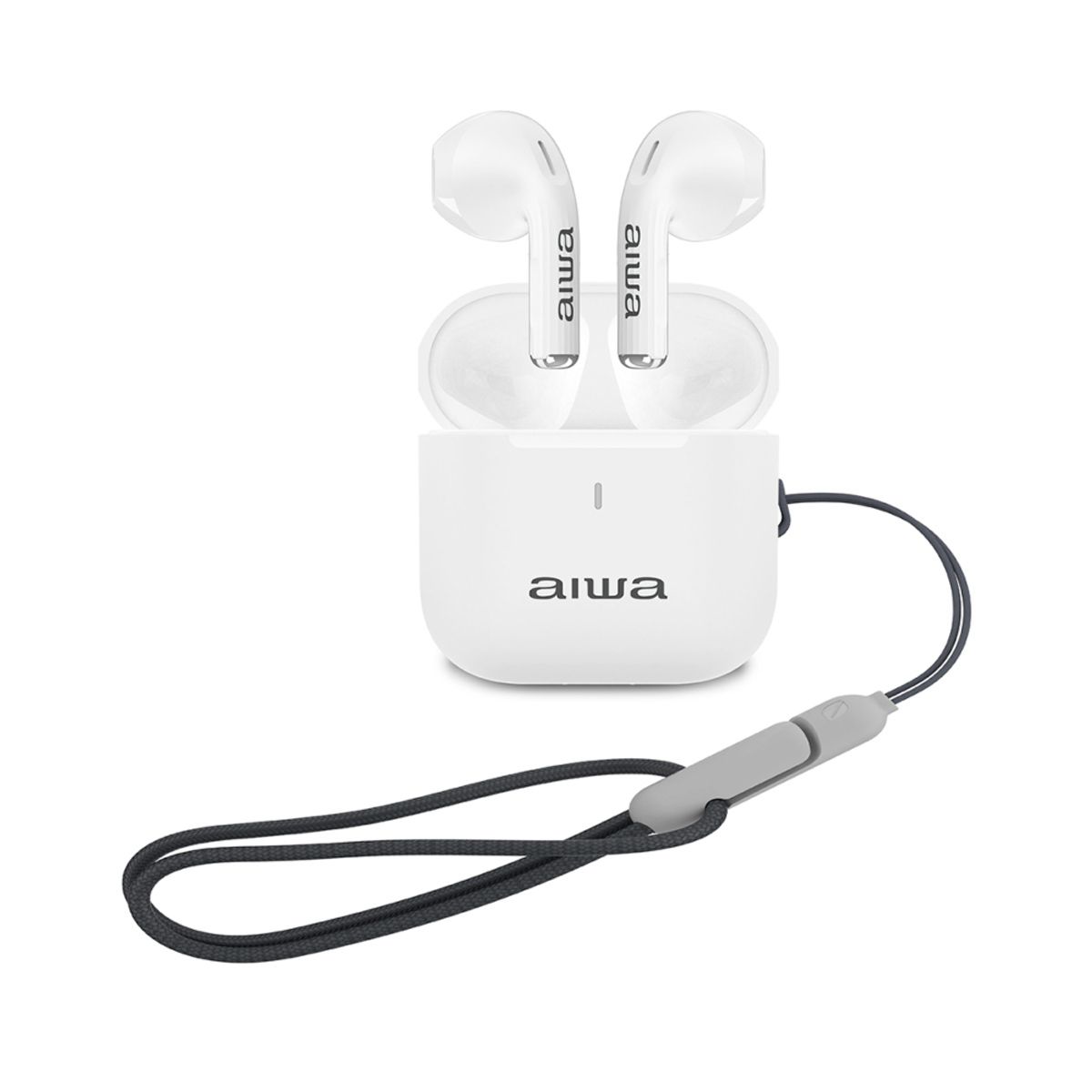 AIWA - Aiwa Audífonos Bluetooth Caja De Transporte Blanco