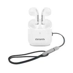 AIWA - Audífonos Bluetooth Caja De Transporte Blanco