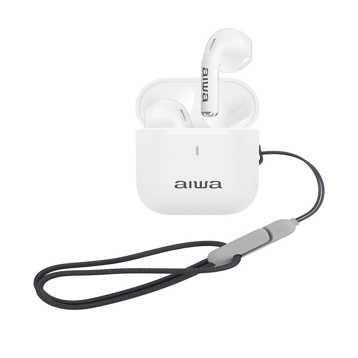 AIWA - Aiwa Audífonos Bluetooth Caja De Transporte Blanco