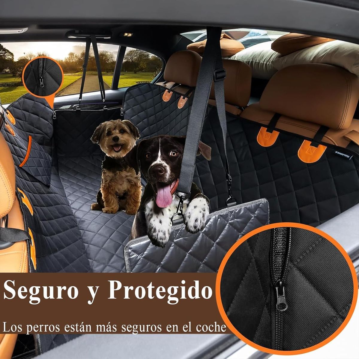 LAVANDAPET - Protector Impermeable Cubre Asiento Mascotas Auto Perros