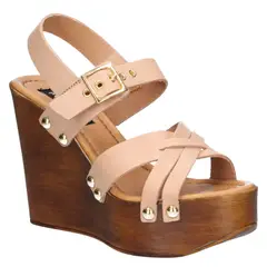 POLLINI - Sandalia Casual Mujer Nude