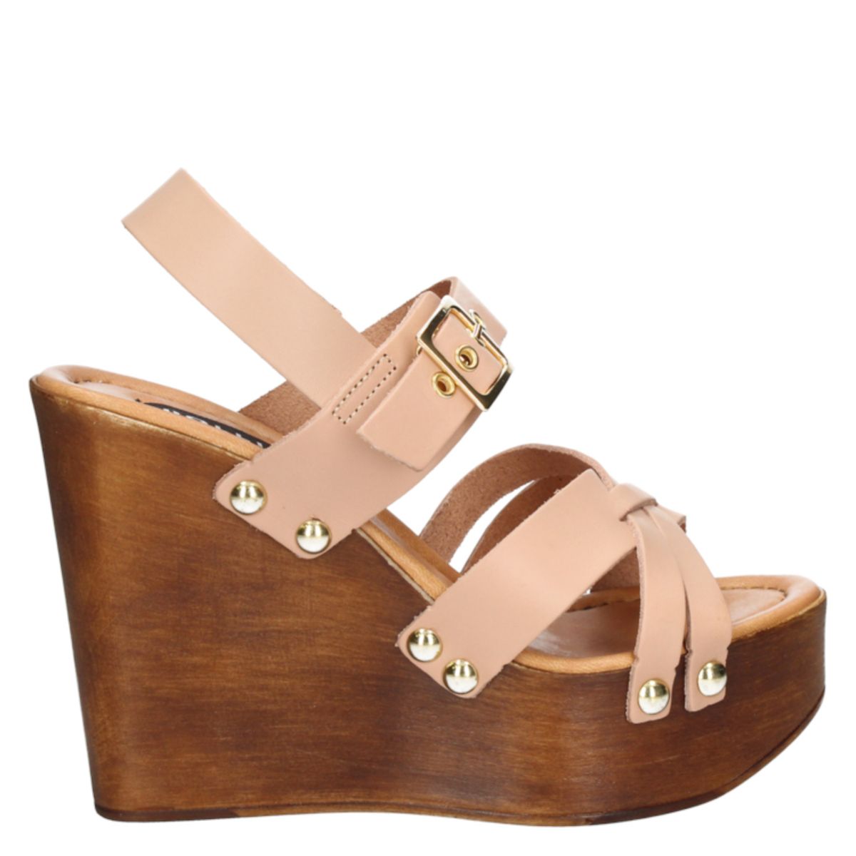 POLLINI - Sandalia Casual Mujer Nude Pollini