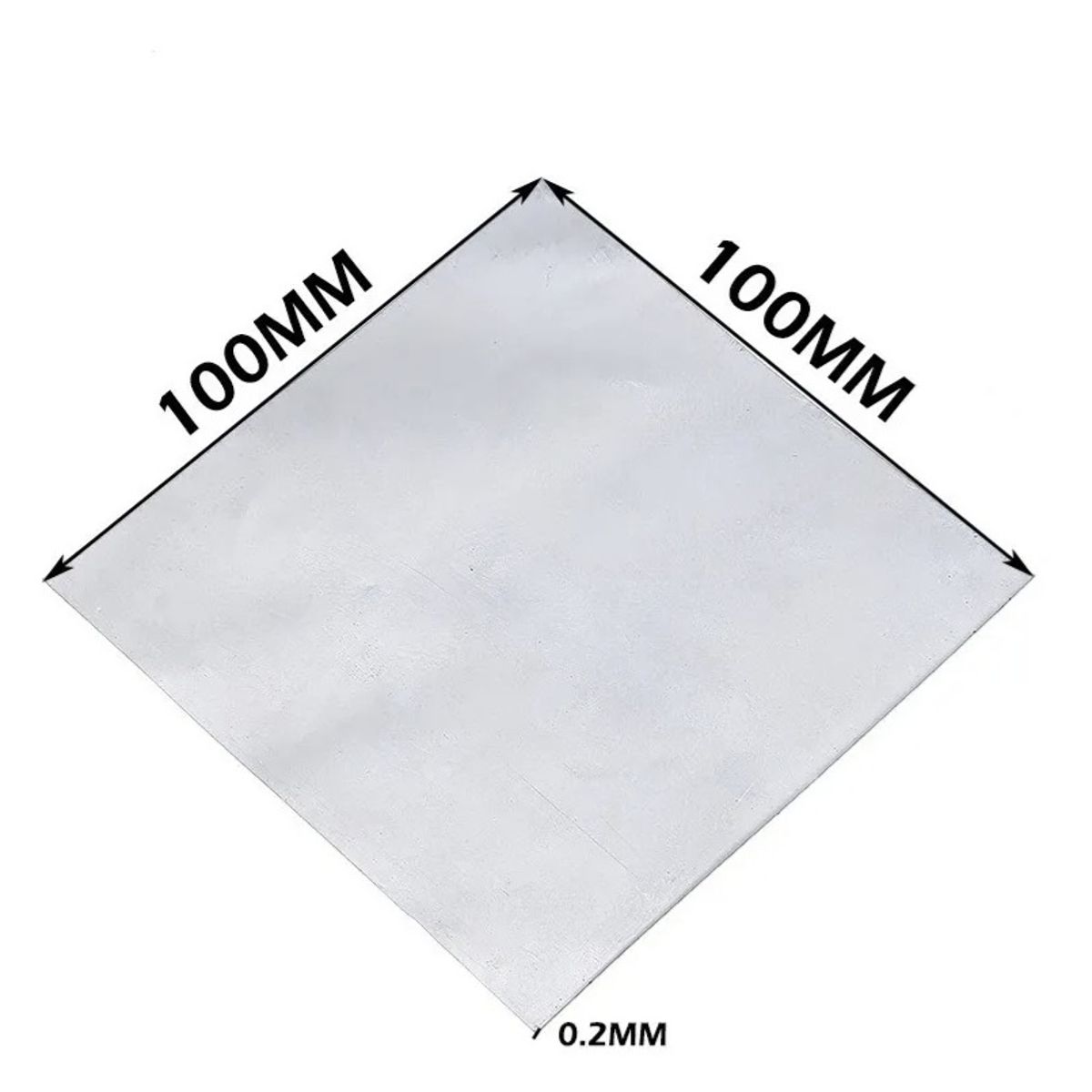 GENERICO - Placa De Zinc 999% Puro 100x100x02mm Para Laboratorio