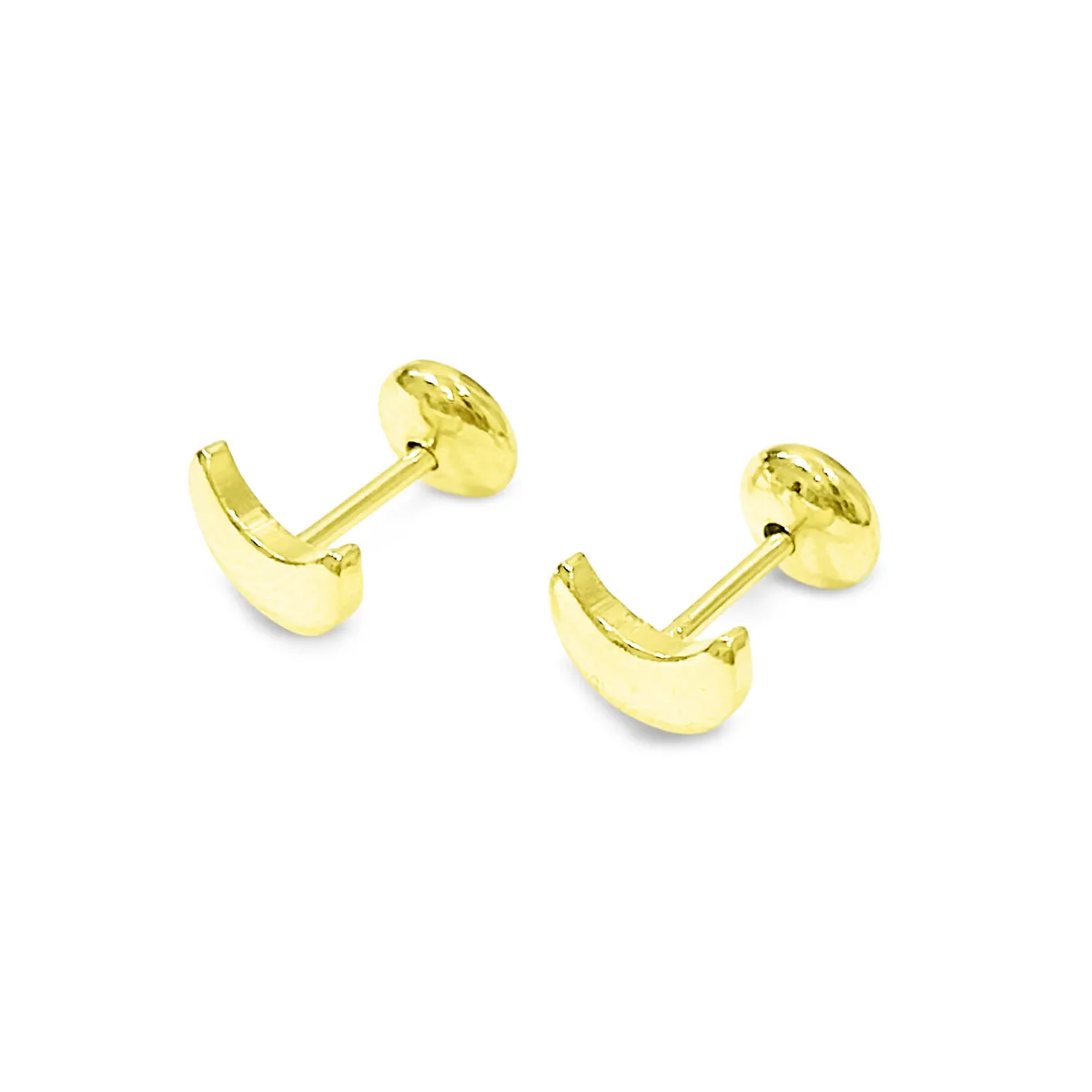 COGGIOLA - Aros Bebé Luna Enchapado Oro 18K