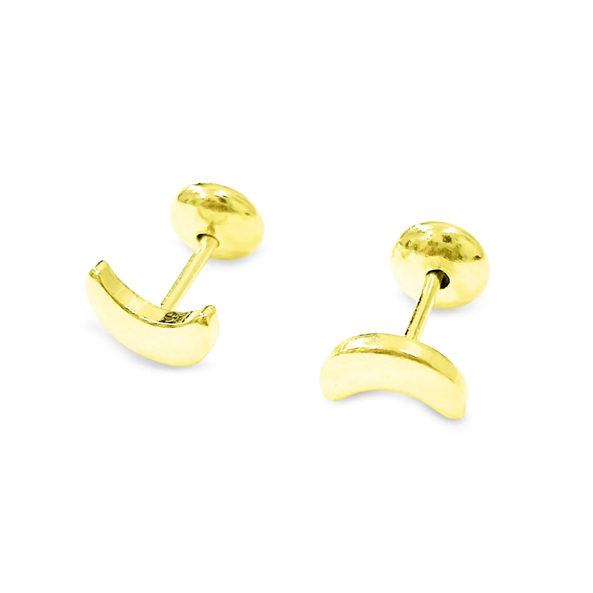 COGGIOLA - Aros Bebé Luna Enchapado Oro 18K