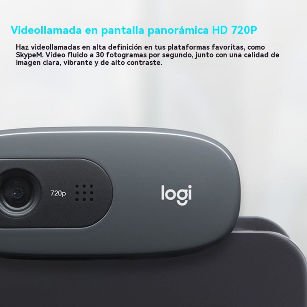 LOGITECH - Logitech C270 Webcam Pixels USB Negro