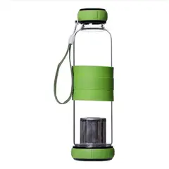 GENERICO - Infusores De Te Y Hierbas Infusor Te Botella Vidrio Verde