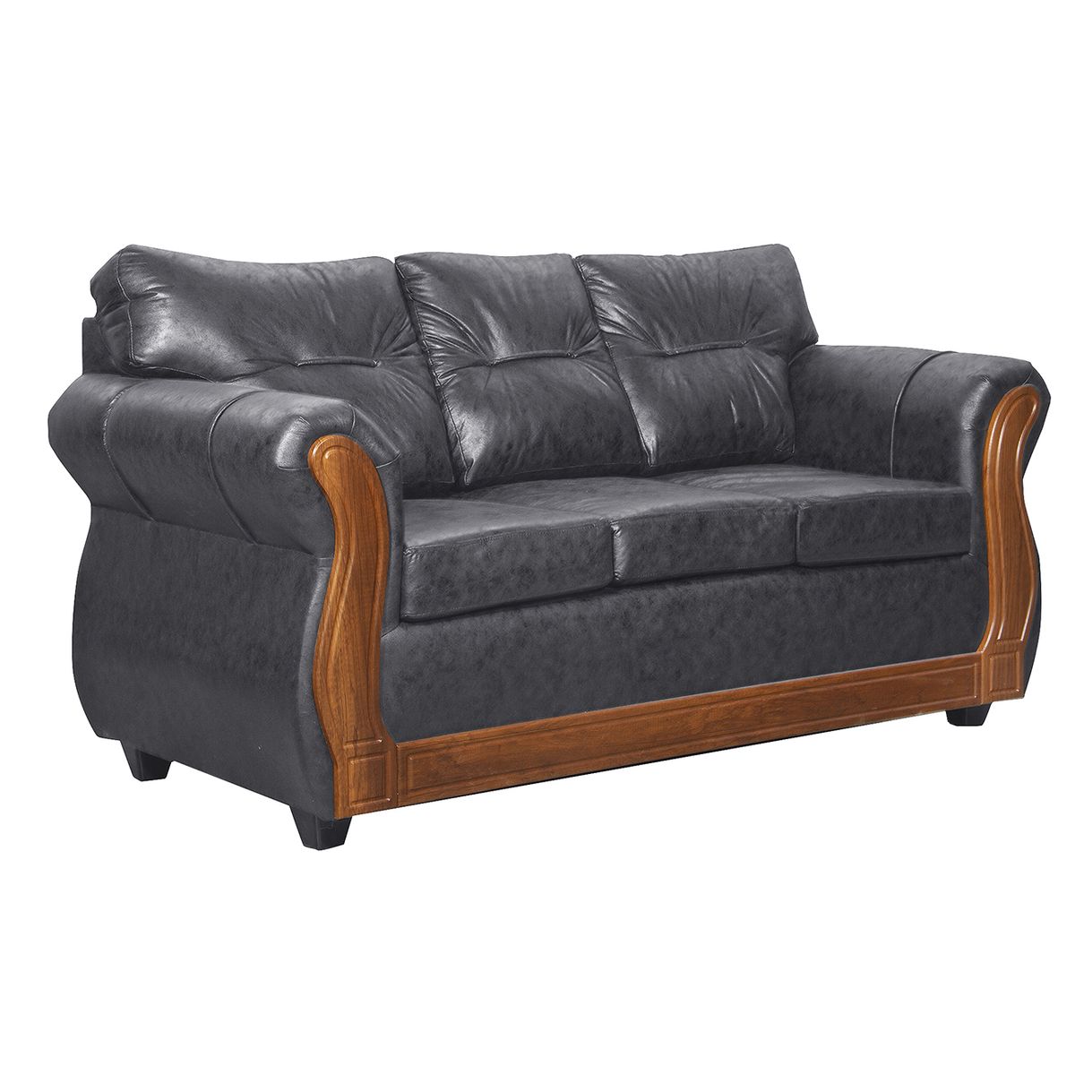 BLACK FACTORY - Sofá 3 Cuerpos Toronto