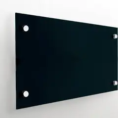 DELL ORTO - Pizarra 120x60 cm - Vidrio Templado 6mm Negro
