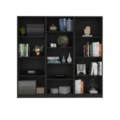 TUHOME - Combo x2 Estantes 3 Repisas + Estante 4 Repisas Home Wengue