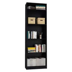 TUHOME - Set Estante 4 Repisas + Complemento Fm-033N Negro