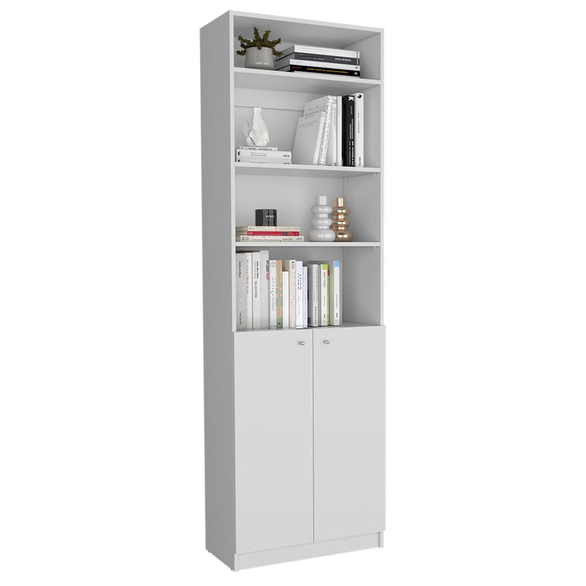 Set Estante 2 Puertas + Complemento - Blanco, marca TUHOME - Foto Principal