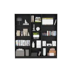 TUHOME - Combo x2 Estantes 3 Repisas + Estante 45 Cm Home Wengue