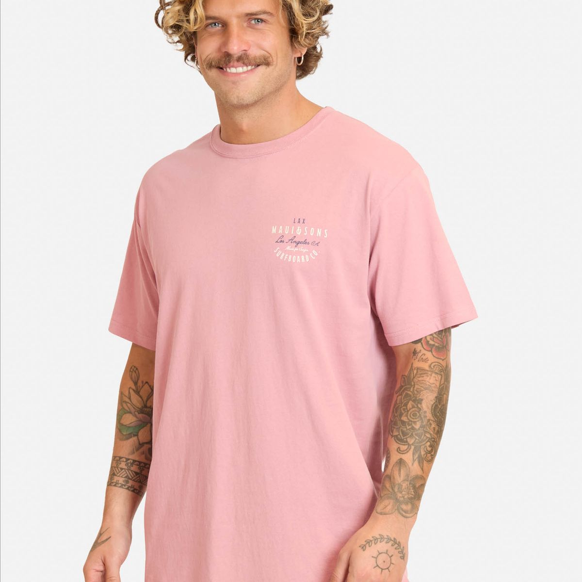 MAUI AND SONS - Polera MC Pazidu Rosado Hombre Maui And Sons