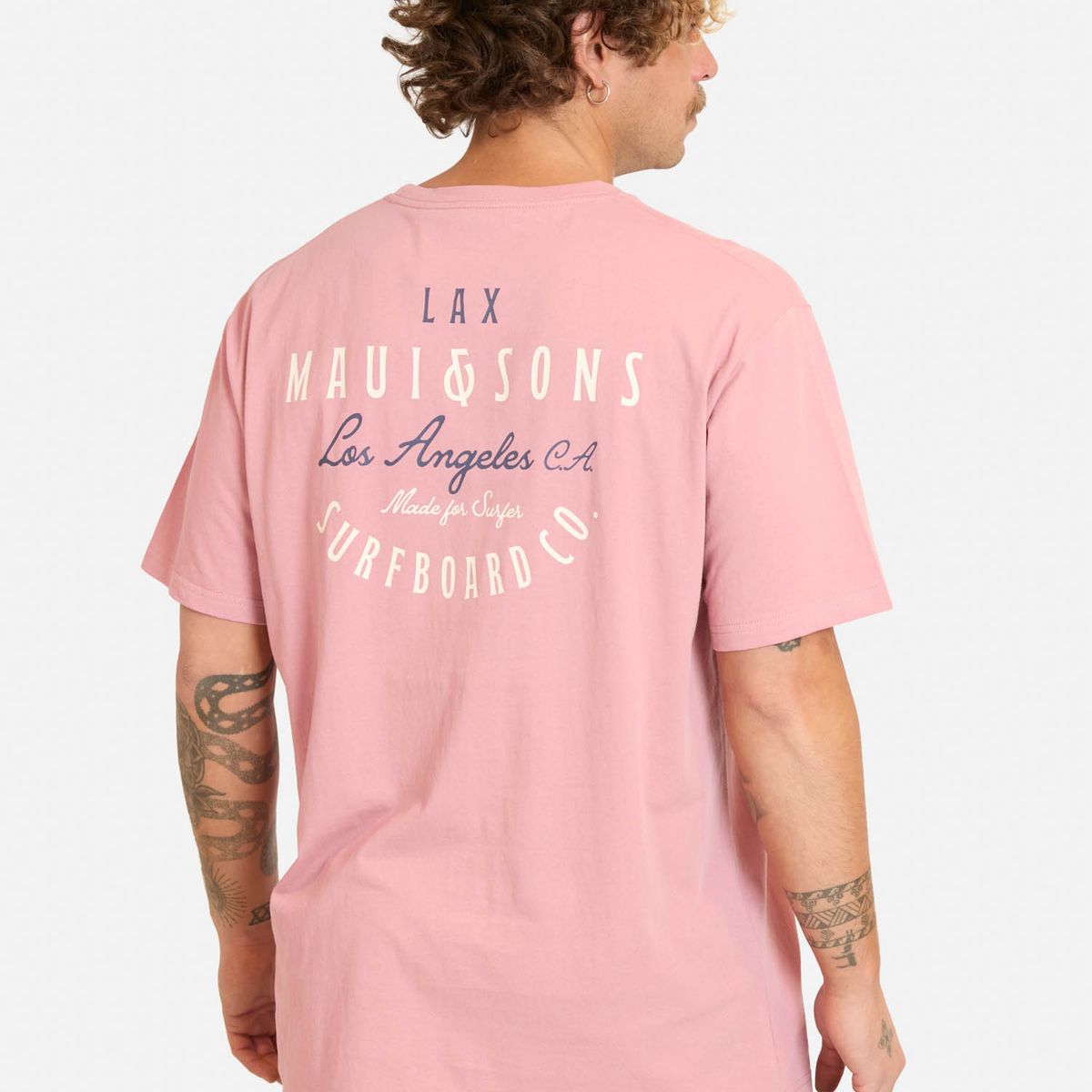 MAUI AND SONS - Polera MC Pazidu Rosado Hombre Maui And Sons