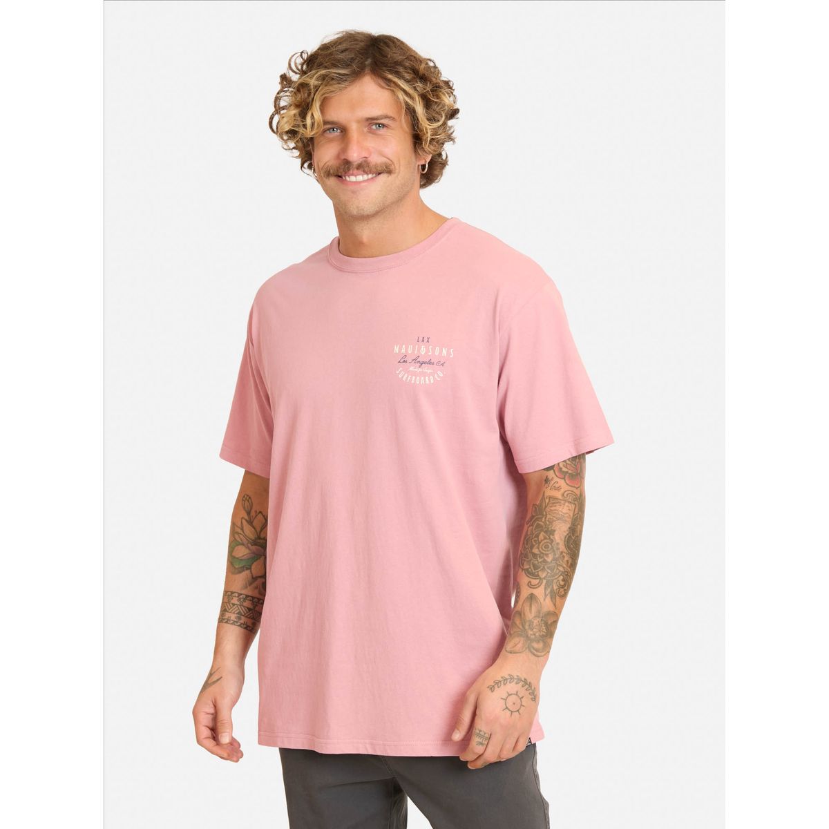 MAUI AND SONS - Polera MC Pazidu Rosado Hombre Maui And Sons