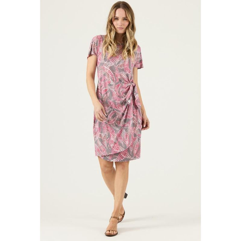 PRIVILEGE - Vestido gris estampado PRIVILEGE 3064