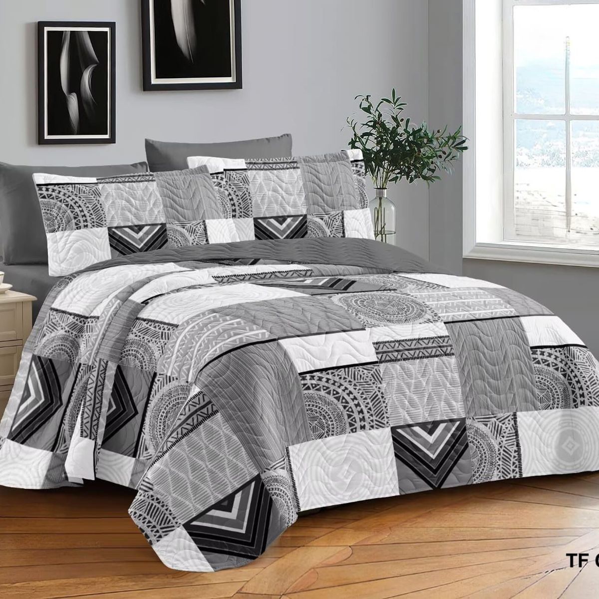 GENERICO - COBERTORES DE VERANO QUILTS REVERSIBLES DISEÑOS EN 5D