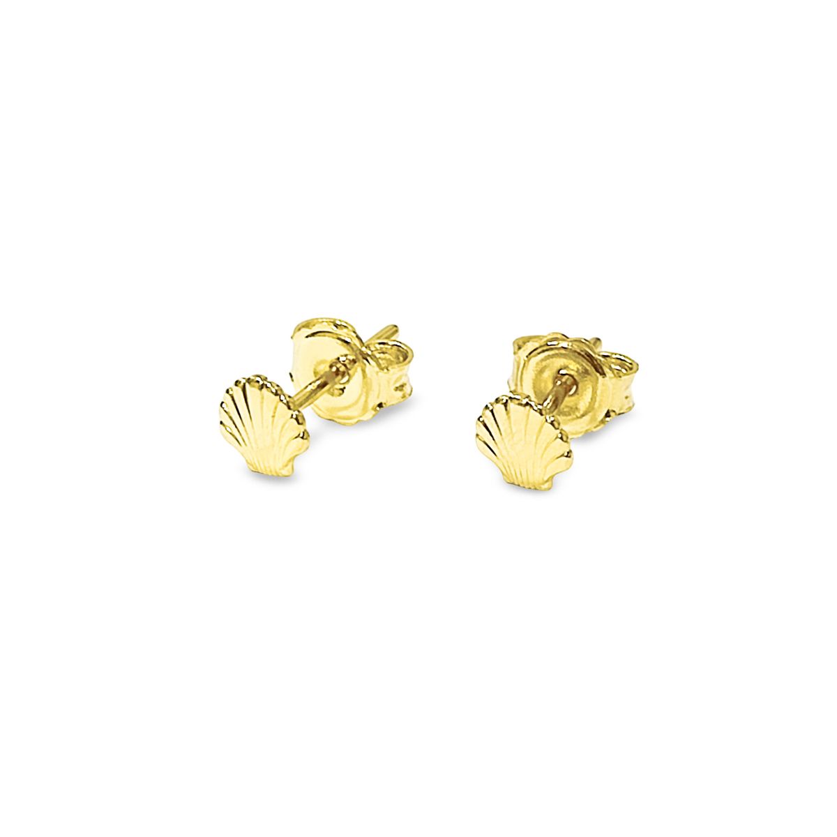 COGGIOLA - Aros Concha Mini Enchapado Oro 18K