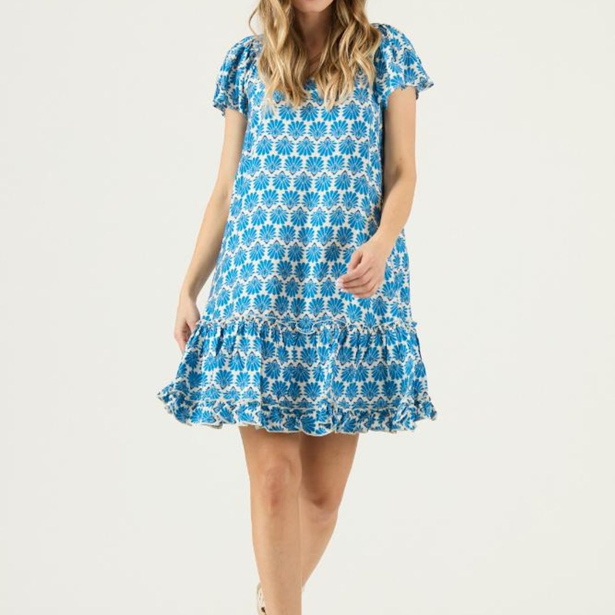 PRIVILEGE - Vestido azul estampado PRIVILEGE 3062