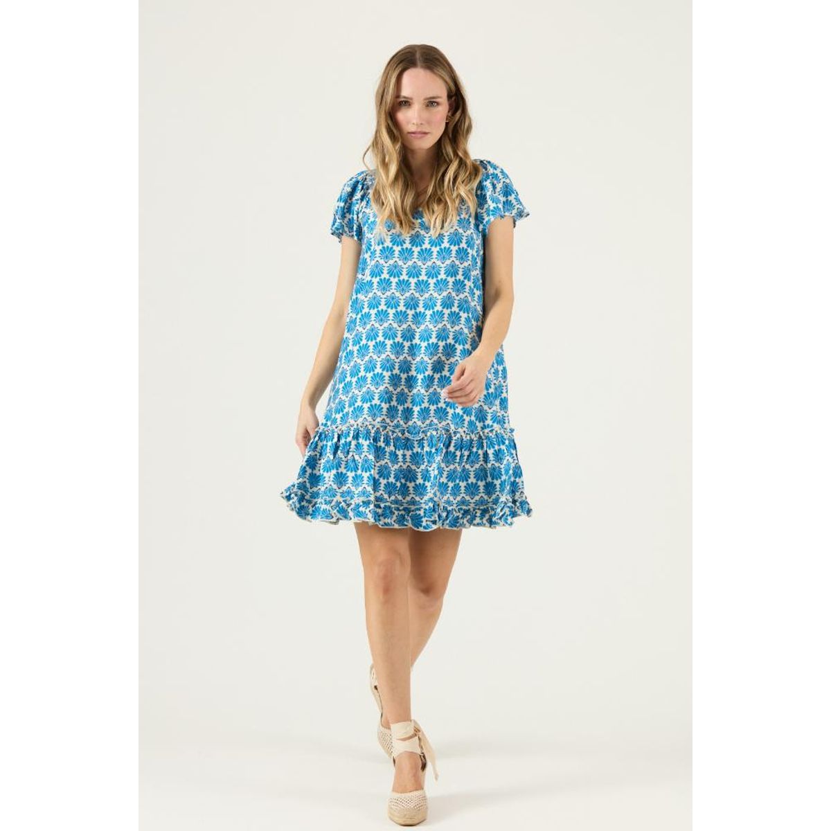 PRIVILEGE - Vestido azul estampado PRIVILEGE 3062