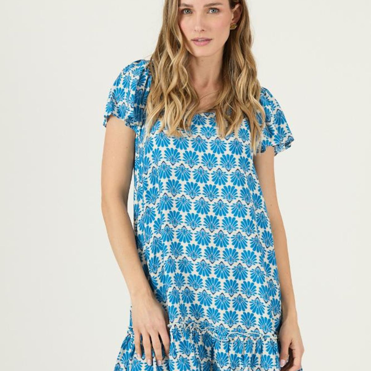 PRIVILEGE - Vestido azul estampado PRIVILEGE 3062