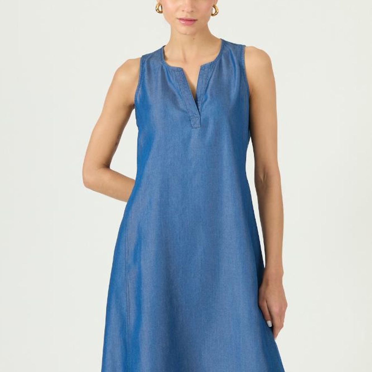 PRIVILEGE - Vestido de lyocell indigo 2901