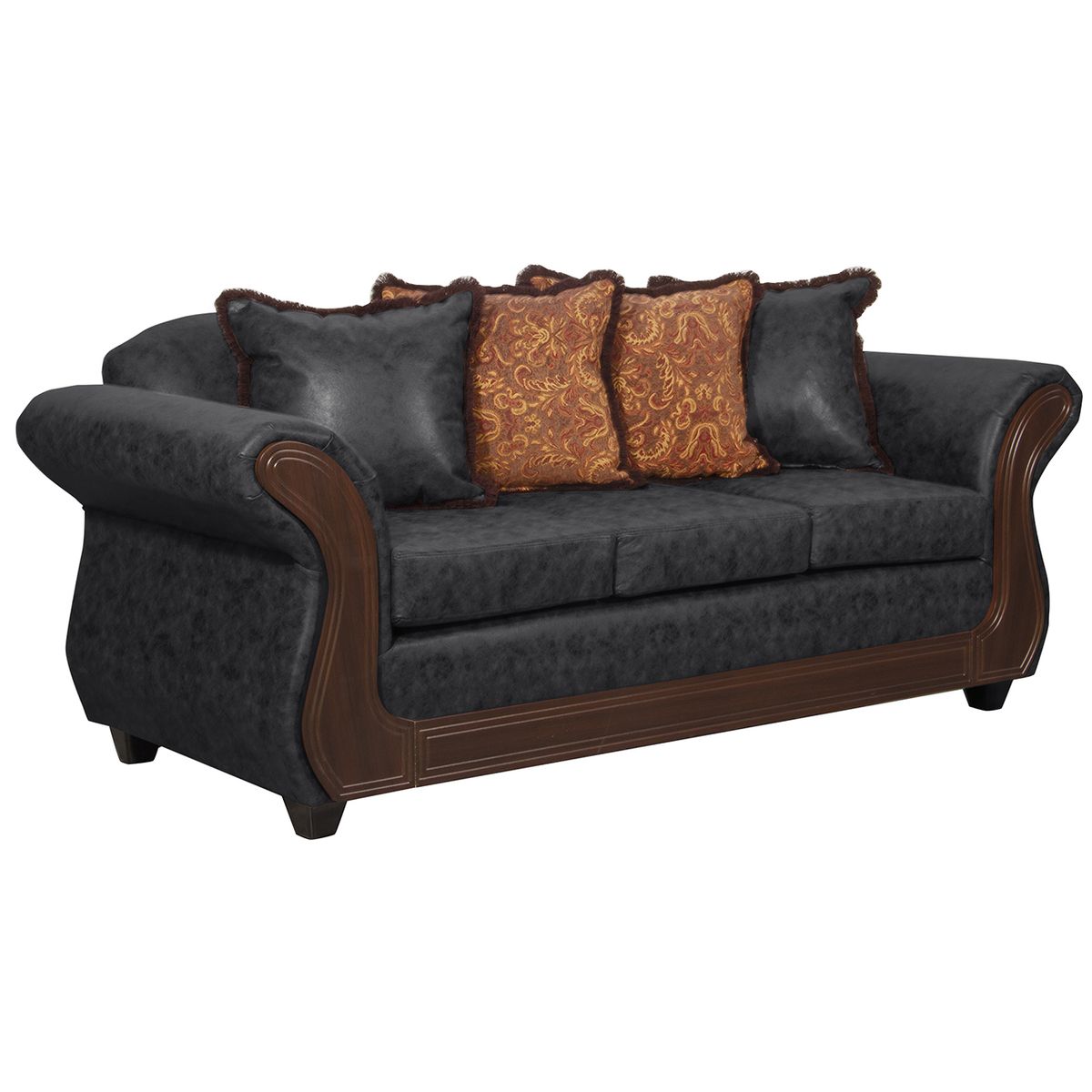 BLACK FACTORY - Sofá 3 Cuerpos Palermo.