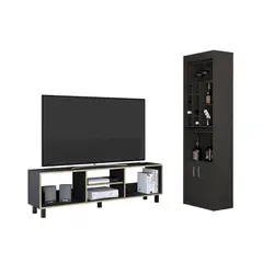 TUHOME - Combo Rack Tv 65 + Bar Nomik Wengue Duna