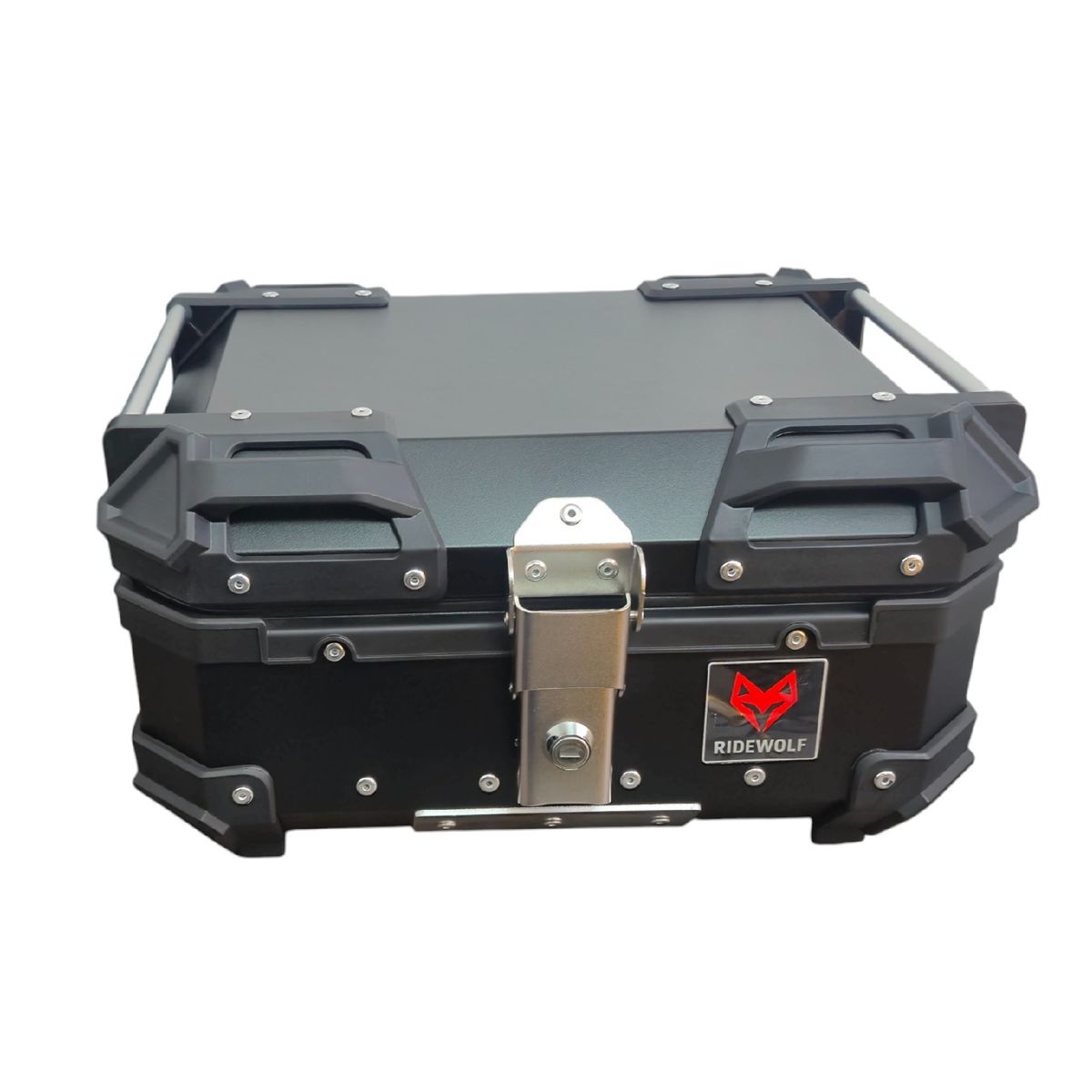 GENERICO - RIDEWOLF 0712-28 Maleta Top Case 28L Negra para Motocicleta