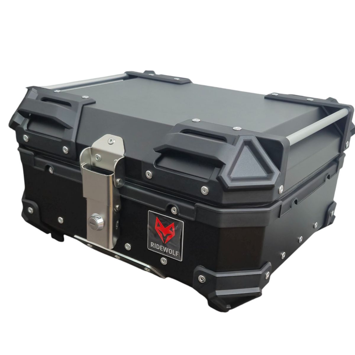 GENERICO - Maleta RIDEWOLF 0712-28 Top Case 28 Litros Negro para Moto