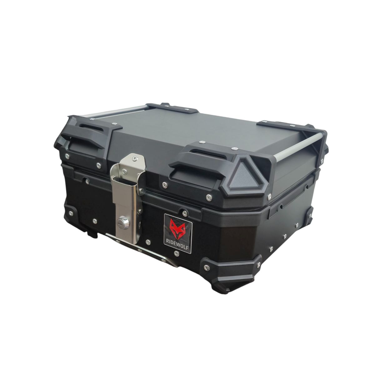 GENERICO - Maleta RIDEWOLF 0712-28 Top Case 28 Litros Negro para Moto