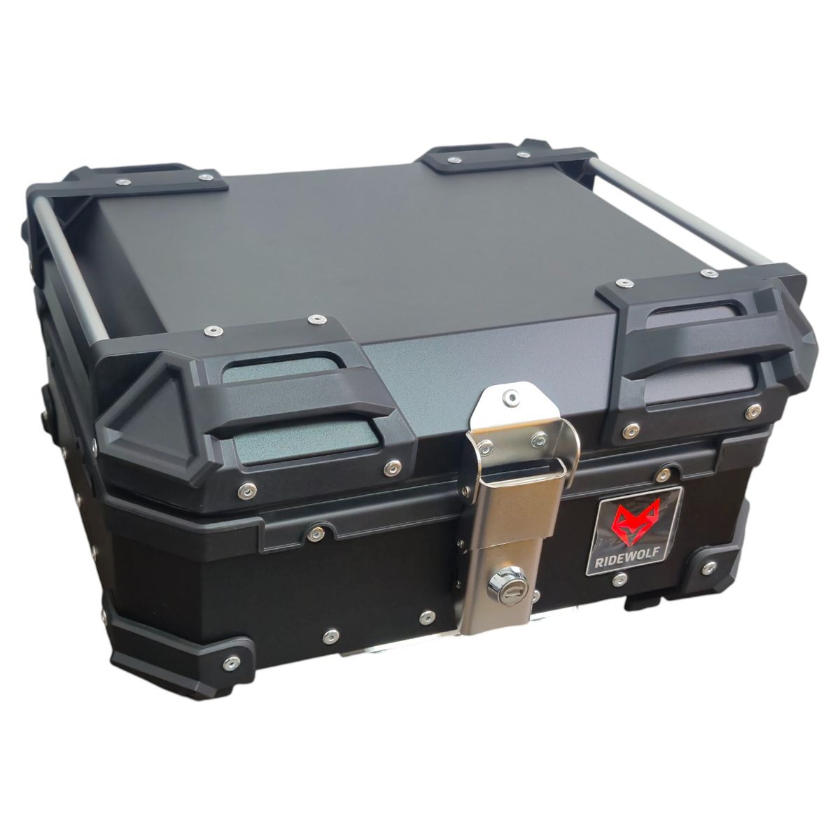 GENERICO - Maleta RIDEWOLF 0712-28 Top Case 28 Litros Negro para Moto