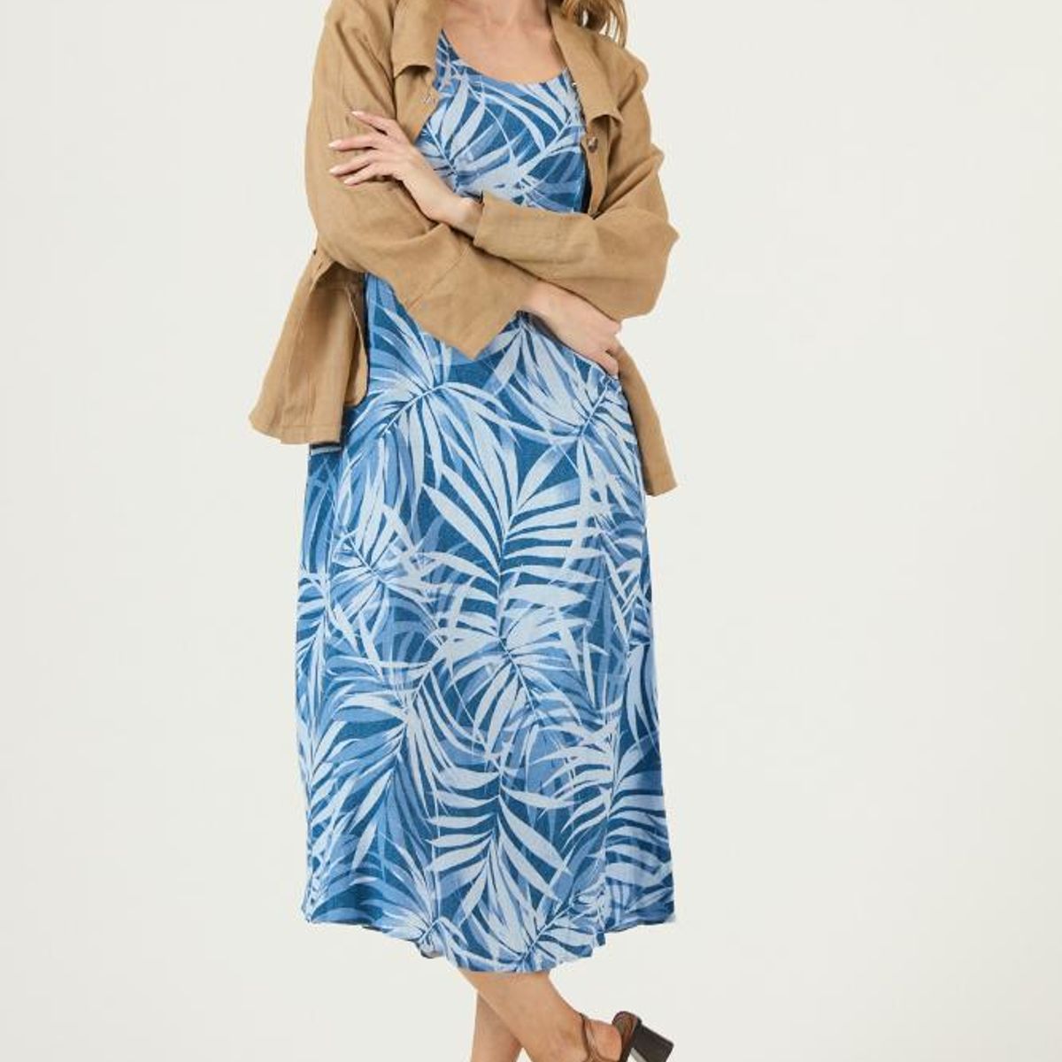 PRIVILEGE - Vestido azul estampado PRIVILEGE 3277