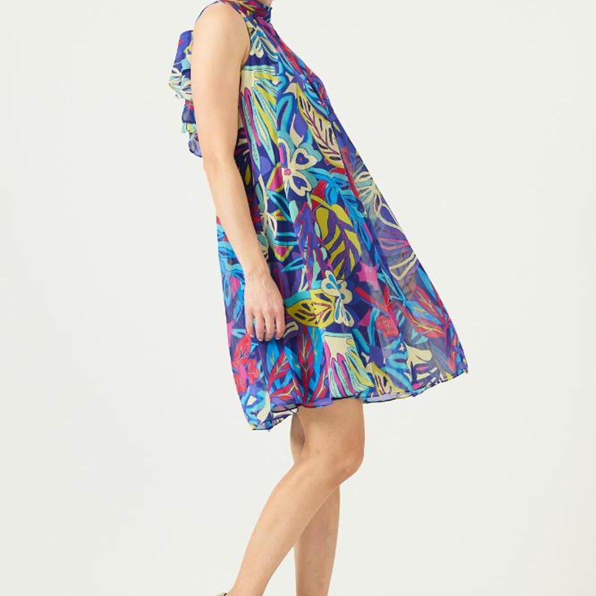 PRIVILEGE - Vestido azul estampado PRIVILEGE 3412