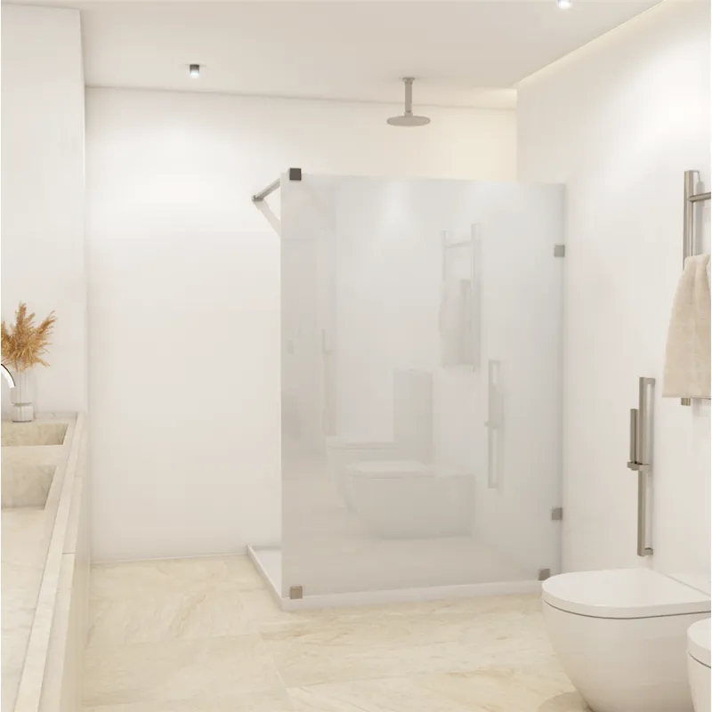 DELL ORTO - Shower Door vidrio templado con empavonado 100x150 cm Herraje inox