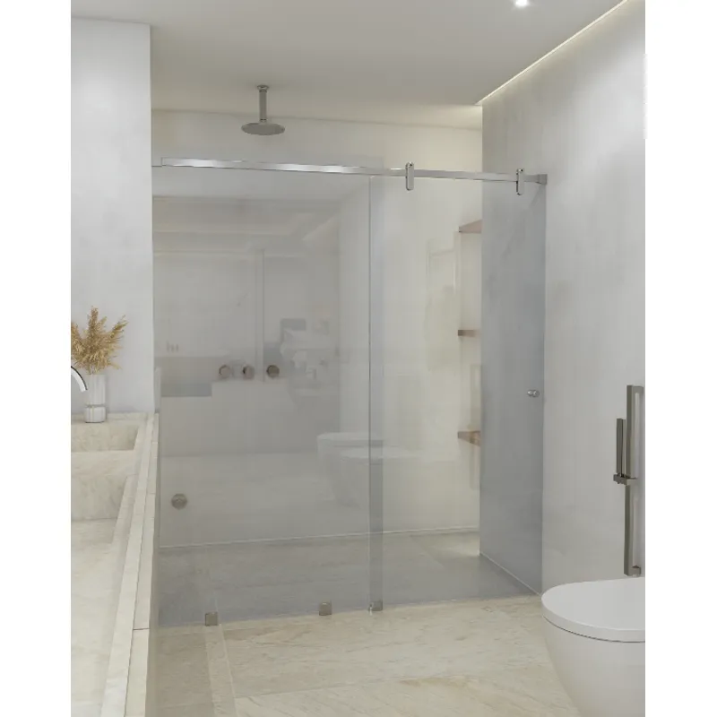 DELL ORTO - Shower door corredera vidrio templado ancho ajustable 120-130 x 190 cm Satinado - Scala