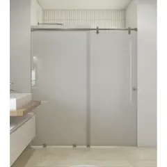 DELL ORTO - Shower Door Corredero 8 mm Empavonado Ancho ajustable 150-160 x 190 cm Satinado Ravella