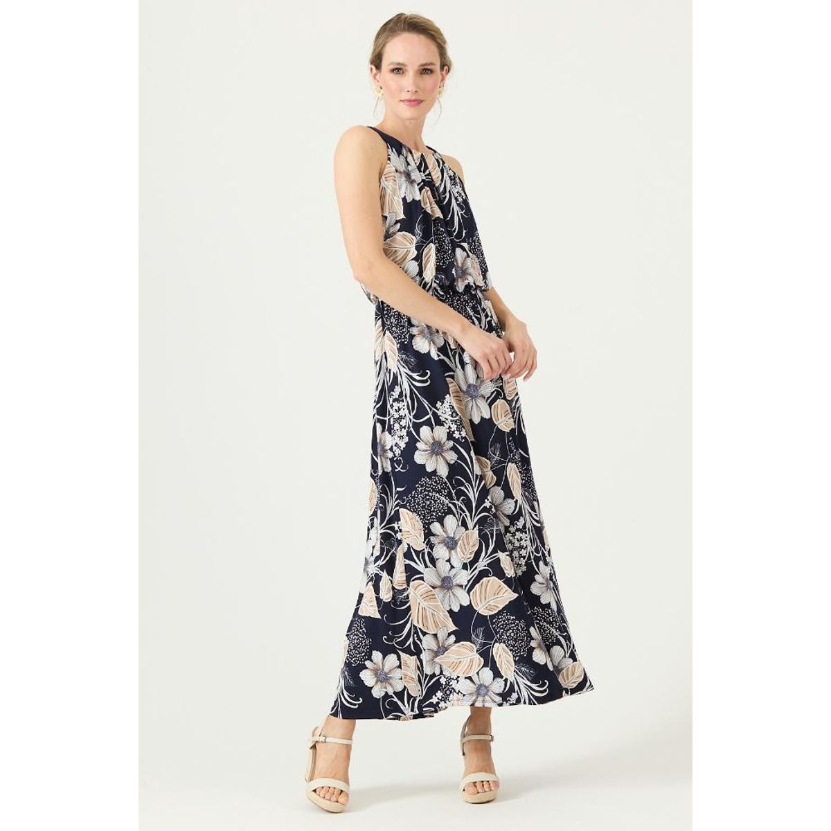 PRIVILEGE - Vestido azul estampado PRIVILEGE 3415