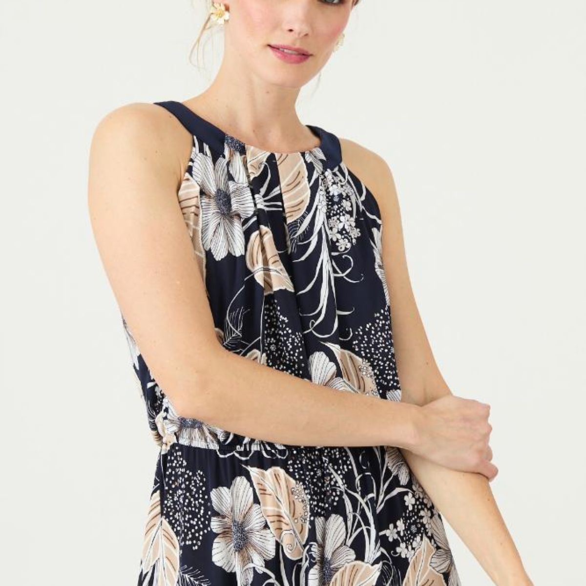 PRIVILEGE - Vestido azul estampado PRIVILEGE 3415