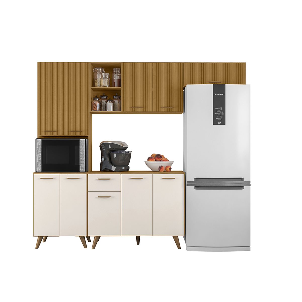 HOME MOBILI - Kit Cocina León 10P 1C Blanco