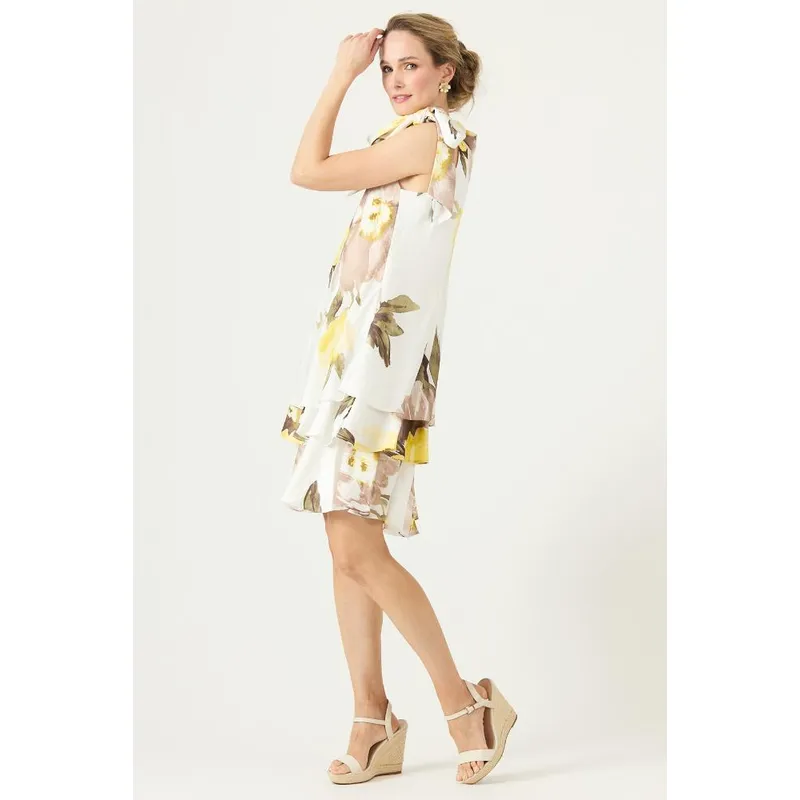 PRIVILEGE - Vestido blanco estampado PRIVILEGE 3414