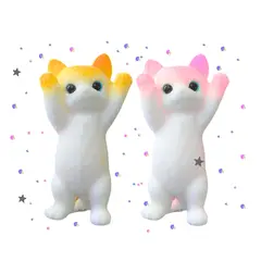 GENERICO - Pack 2 Squishy Pegajosa De Gato Gigante Juguete Antiestrés