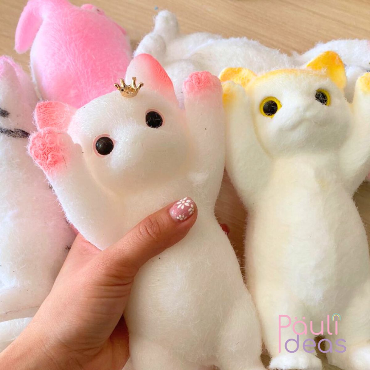 GENERICO - Pack 2 Squishy Pegajosa De Gato Gigante Juguete Antiestrés