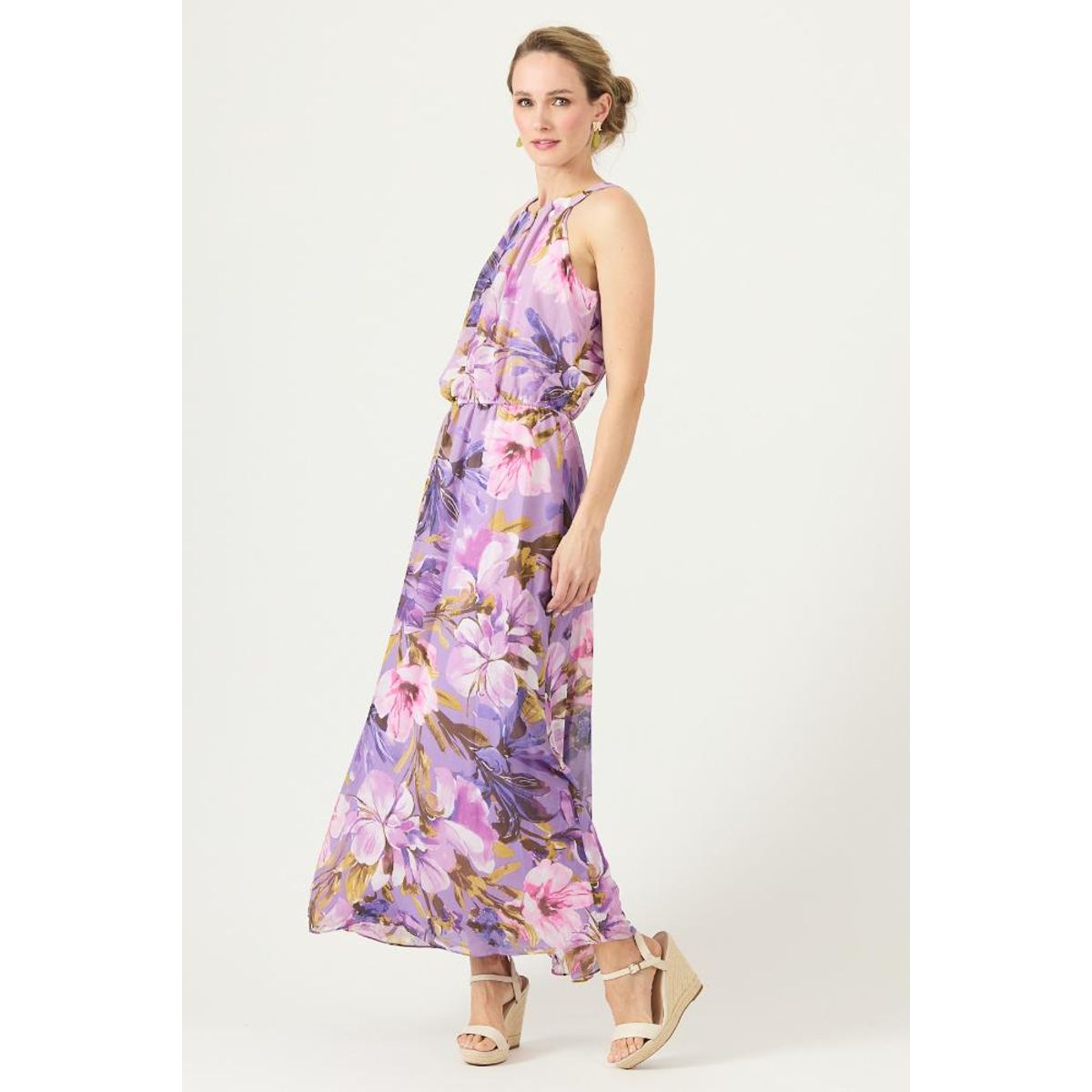 PRIVILEGE - Vestido morado estampado PRIVILEGE 3407