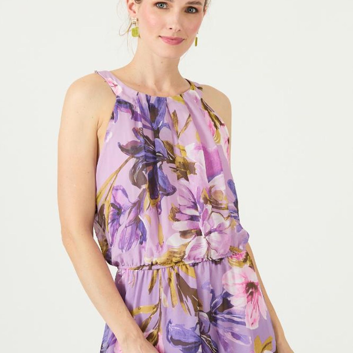 PRIVILEGE - Vestido morado estampado PRIVILEGE 3407