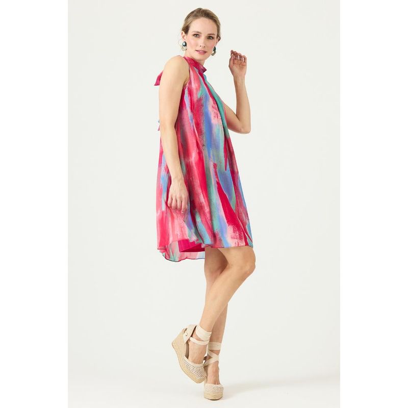 PRIVILEGE - Vestido rosa estampado PRIVILEGE 3413