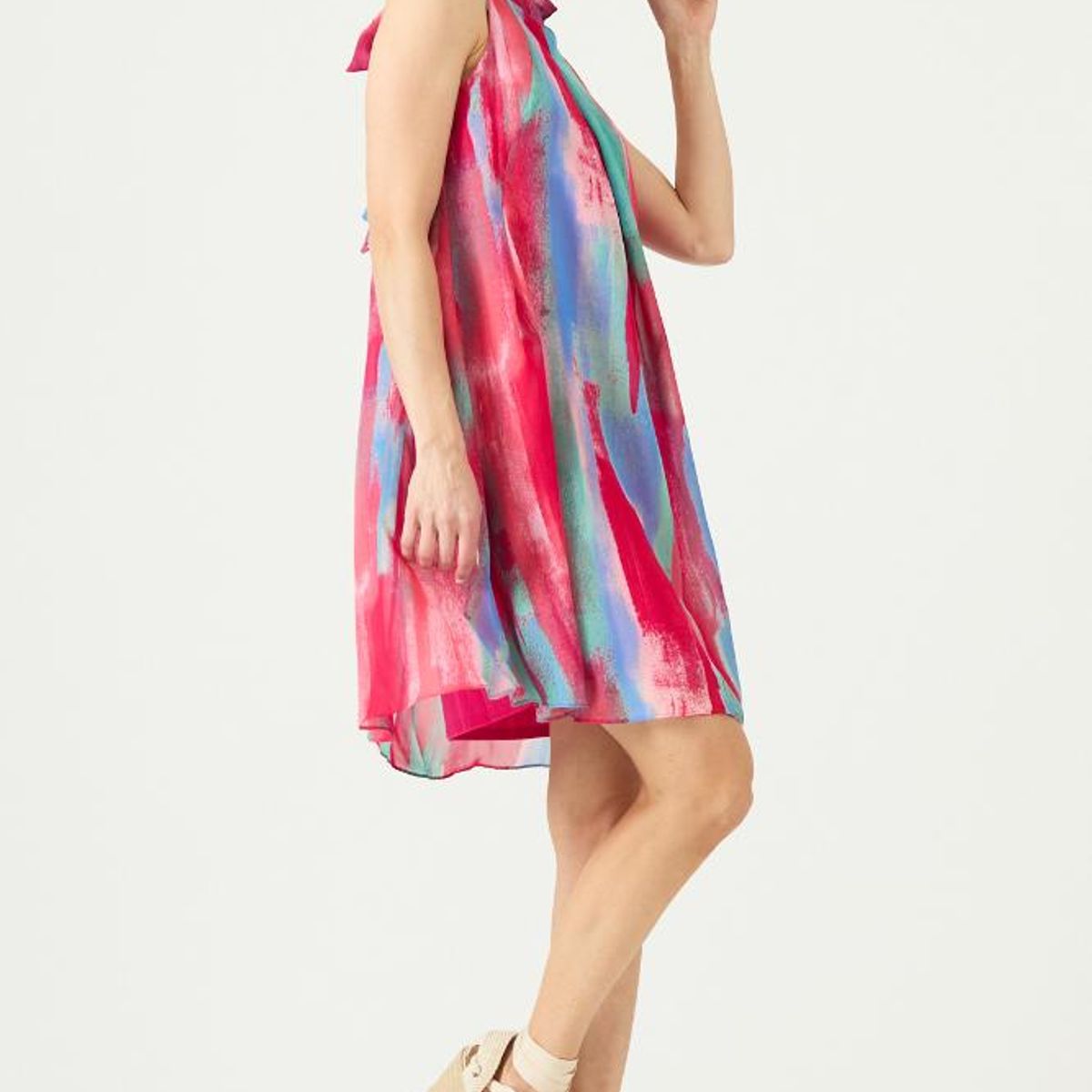 PRIVILEGE - Vestido rosa estampado PRIVILEGE 3413