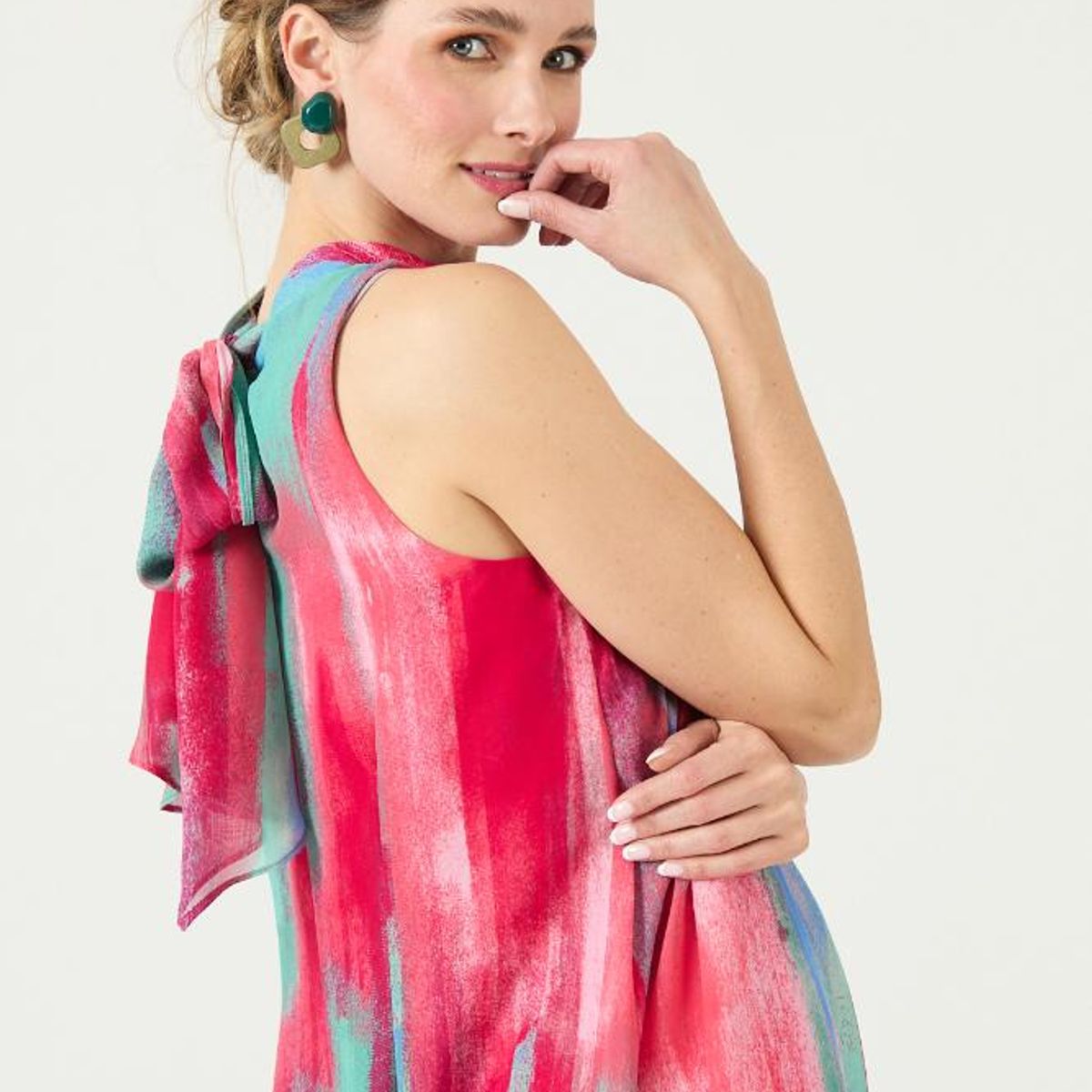 PRIVILEGE - Vestido rosa estampado PRIVILEGE 3413